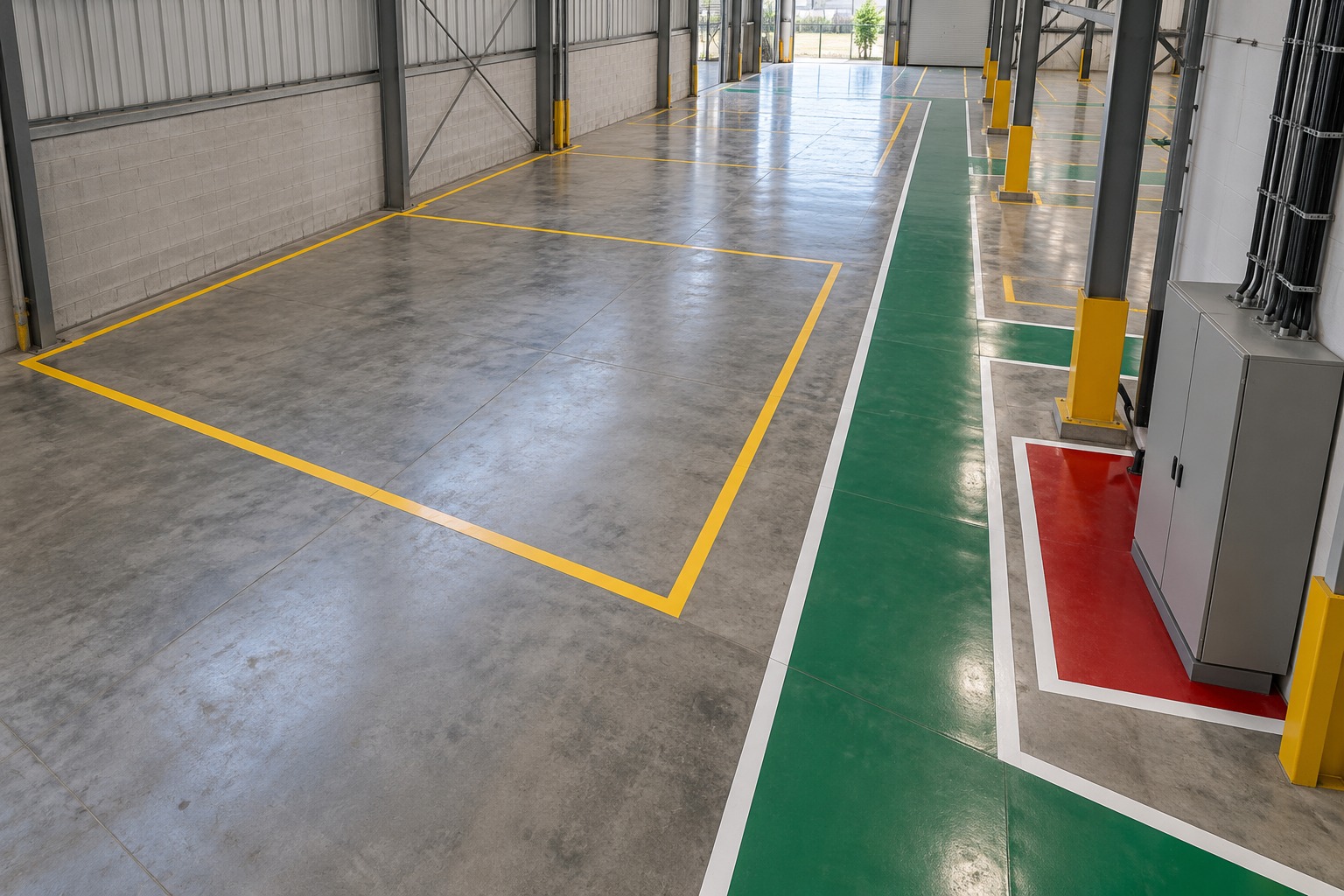 Reflecto Pisos - Cores para Demarcação de Piso Industrial