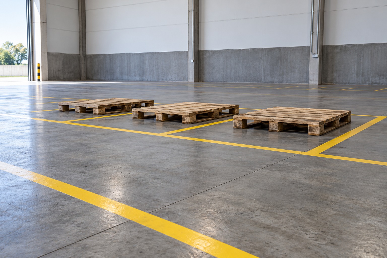 Reflecto Pisos - Demarcação de Áreas para Paletes em Galpões