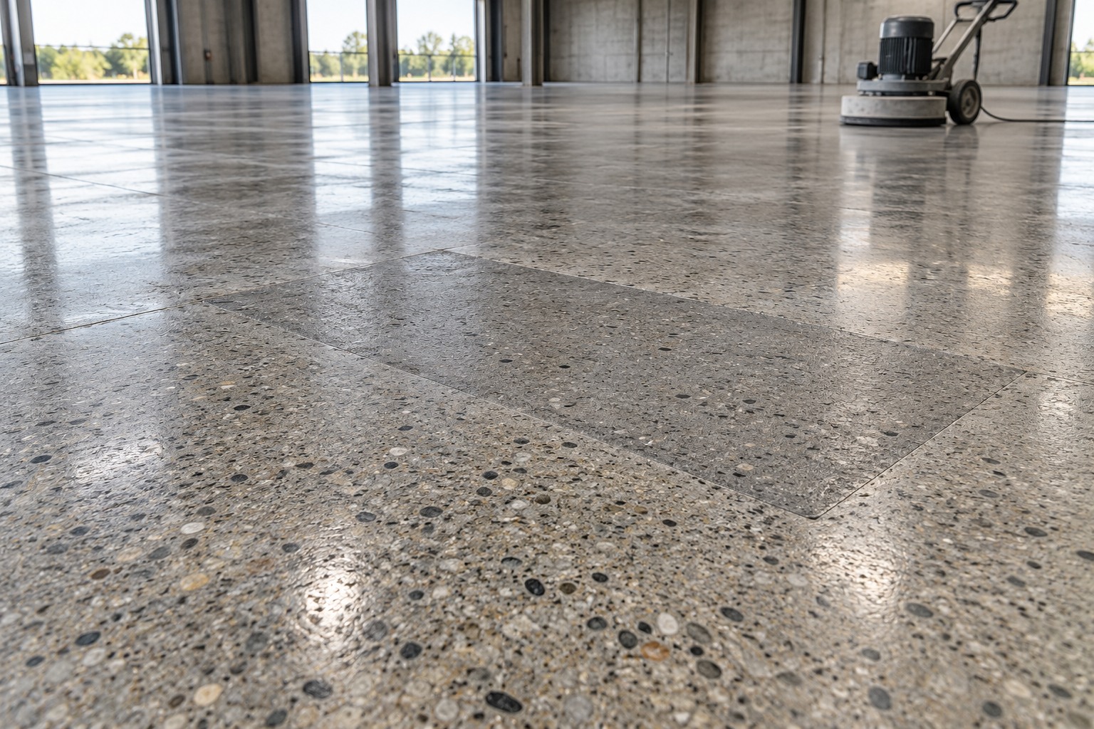 Reflecto Pisos - Lapidação de Piso de Concreto com Remendos
