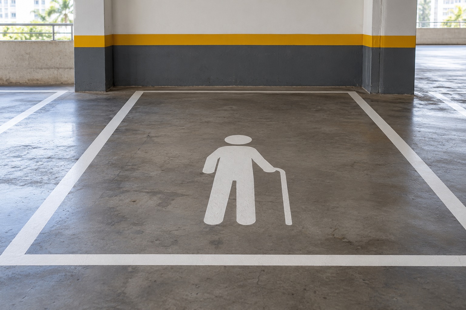 Reflecto Pisos - Pintura de Vagas para Idosos em Estacionamentos