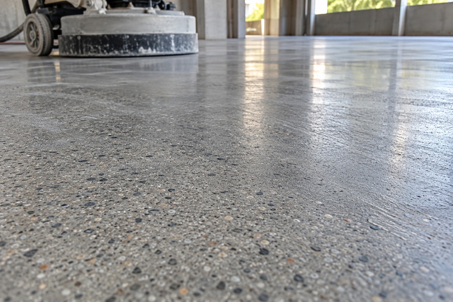 Reflecto Pisos - Quanto Concreto É Removido na Lapidação?